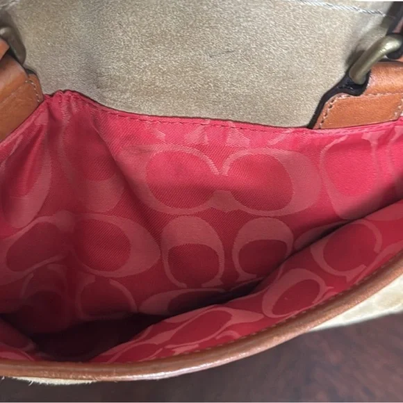 Coach Tan and Brown Shoulder Bag - Picture 7 of 16